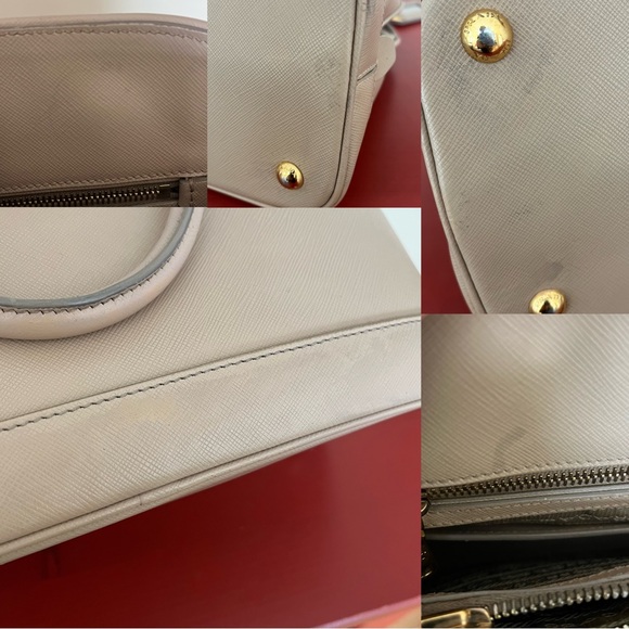 Prada Promenade Leather Saffiano Handbag - Picture 13 of 15